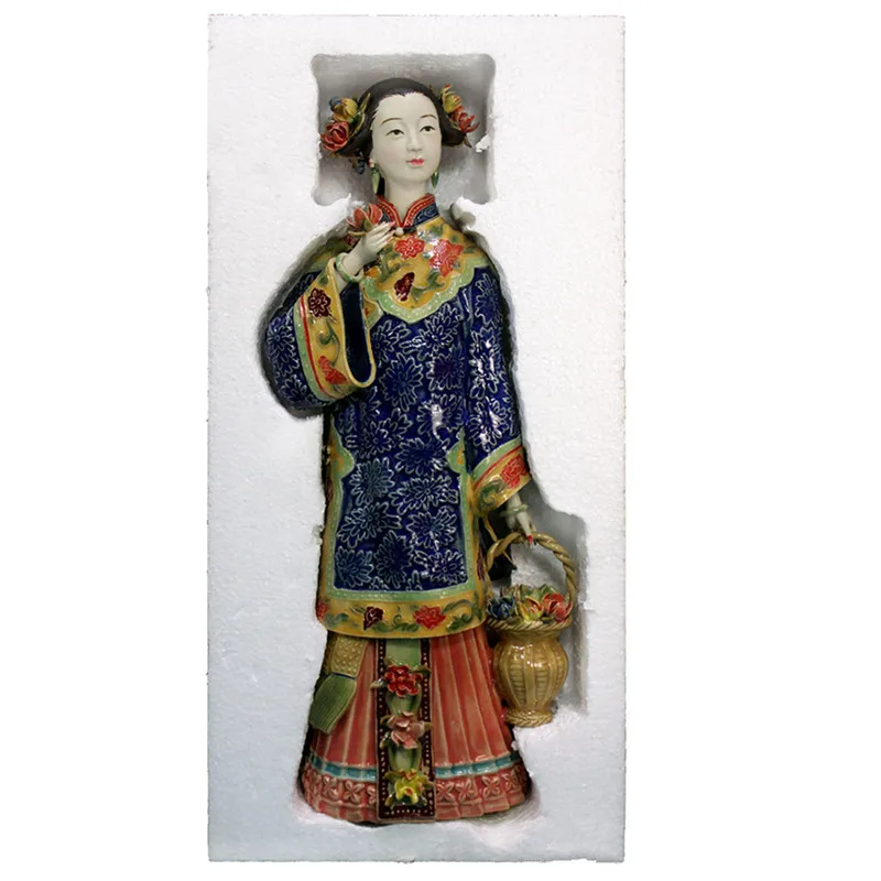 Chinese Ancient Beauty Ceramics Craftwork Sculpture Fashion Chinese Style Classical Lady Figurines Bedroom Decorations X1706
Chinese Ancient Beauty Ceramics Craftwork Sculpture Fashion Chinese Style Classical Lady Figurines Bedroom Decorations X1706
