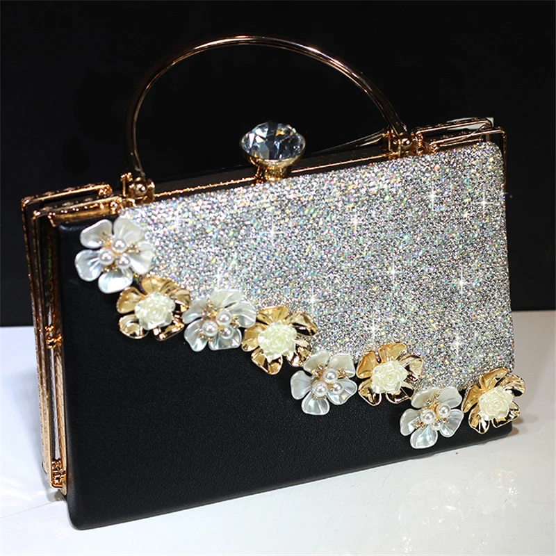 Women Crystal Luxury Totes Handbag Bridal Wedding Chain Shoulder Bag Genuine Leather Clutch Rhinestone Purse Evening Party Bags
Women Crystal Luxury Totes Handbag Bridal Wedding Chain Shoulder Bag Genuine Leather Clutch Rhinestone Purse Evening Party Bags