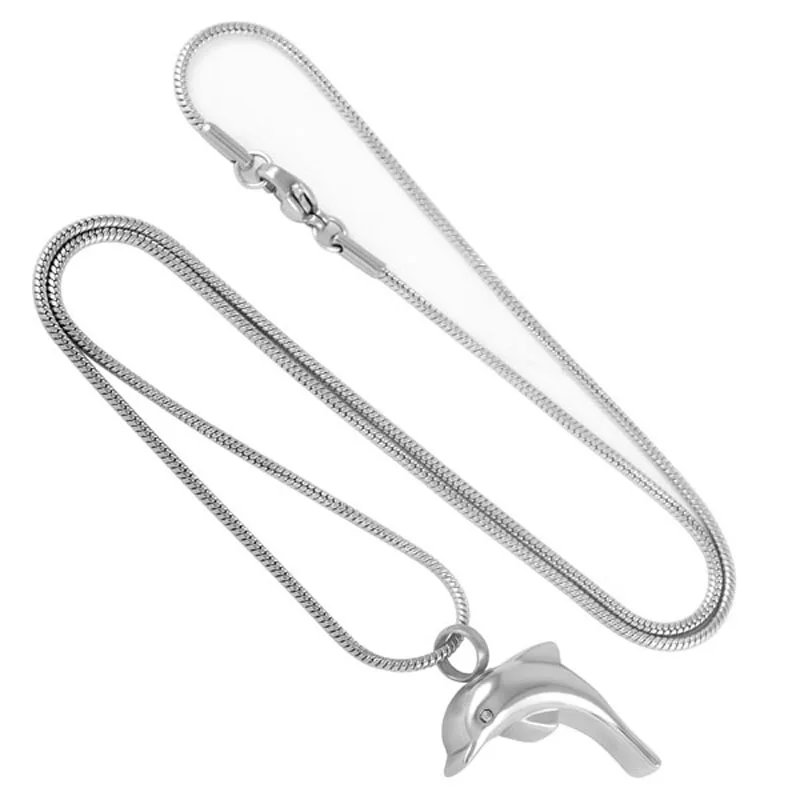 IJD9138 Stainless Steel Dolphin Cremation Necklace Urn Jewelry Hold Pet Funeral Ashes Keepsake Memoria Pendant + Funnel Kits
IJD9138 Stainless Steel Dolphin Cremation Necklace Urn Jewelry Hold Pet Funeral Ashes Keepsake Memoria Pendant + Funnel Kits