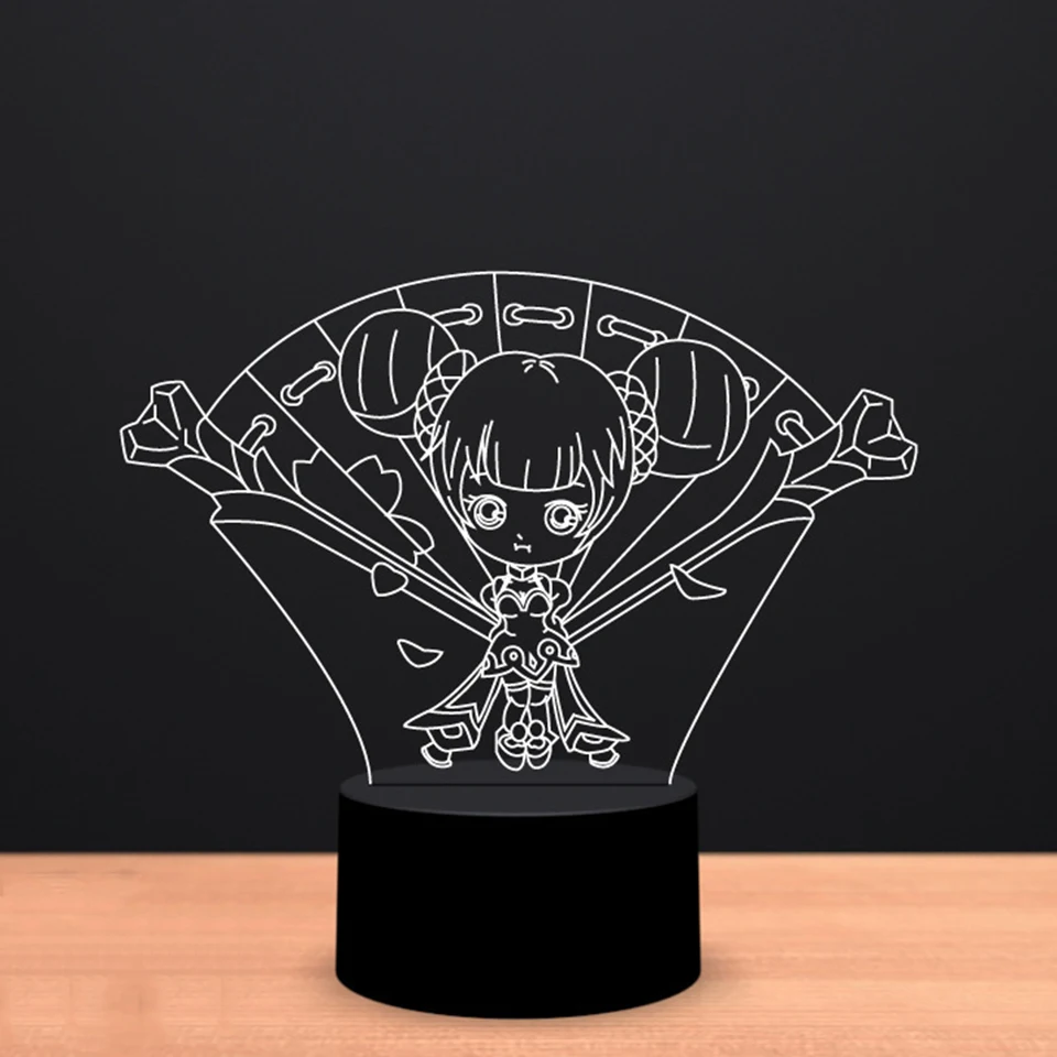 New Interesting 3D LED 7 Color Changing Cute Game Girl Modelling Night Lights Bedroom Home Lighting Decor Travel Gifts Desk Lamp
New Interesting 3D LED 7 Color Changing Cute Game Girl Modelling Night Lights Bedroom Home Lighting Decor Travel Gifts Desk Lamp