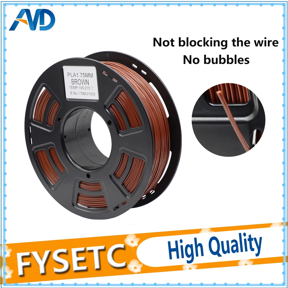 1.75 pla/abs Filament Brown Color Top Quality 1.75mm 1KG PLA/ABS Filament Printing Materials For 3D Printer Exturder /3d Pen
1.75 pla/abs Filament Brown Color Top Quality 1.75mm 1KG PLA/ABS Filament Printing Materials For 3D Printer Exturder /3d Pen