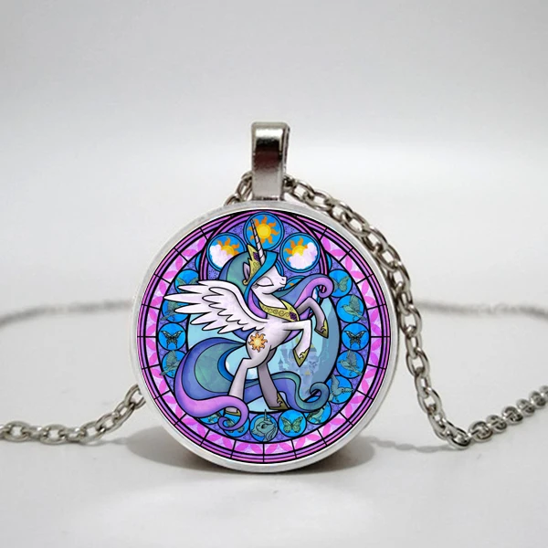 Cartoon My Little Horse Baoli Poni Series Necklace Cute Magic Rainbow Horse Glass Gem Pendant Necklace Girl Birthday Gift
Cartoon My Little Horse Baoli Poni Series Necklace Cute Magic Rainbow Horse Glass Gem Pendant Necklace Girl Birthday Gift