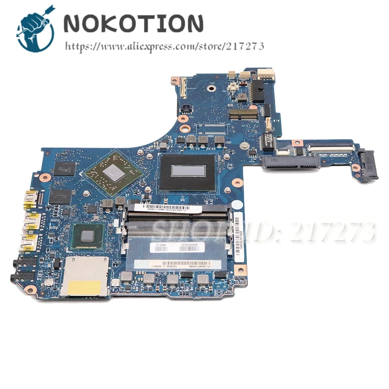 Материнская плата NOKOTION для ноутбука TOSHIBA Satellite P50-C, P55T P55T-B, процессор I7-4720HQ, GPU H000075410, VG20SQG, 20CQG, МБ
Материнская плата NOKOTION для ноутбука TOSHIBA Satellite P50-C, P55T P55T-B, процессор I7-4720HQ, GPU H000075410, VG20SQG, 20CQG, МБ