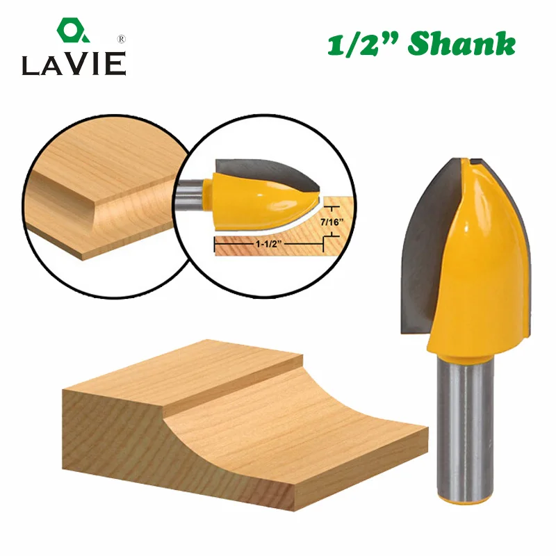 LAVIE 1pc 12mm 1/2 Shank Vertical Panel Raised Ogee Bead Router Bit Woodworking Door Line Milling Cutter for Wood Tools MC03144
LAVIE 1pc 12mm 1/2 Shank Vertical Panel Raised Ogee Bead Router Bit Woodworking Door Line Milling Cutter for Wood Tools MC03144