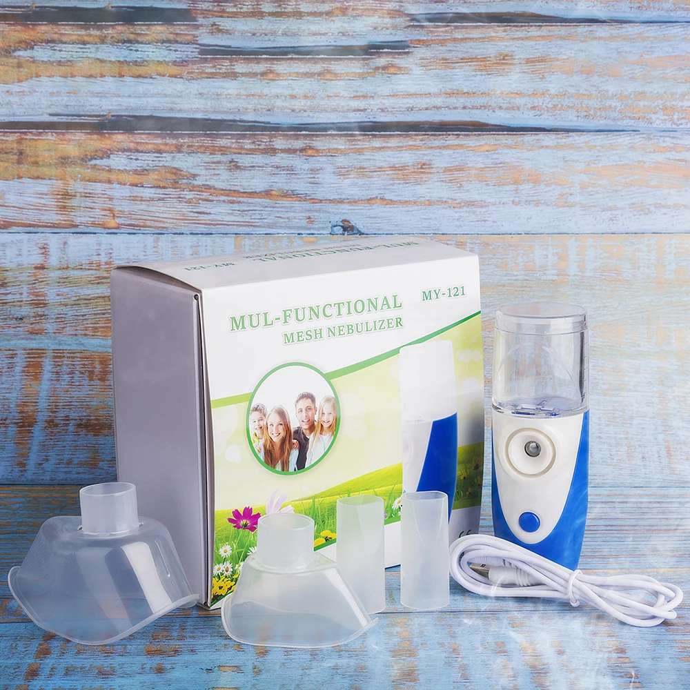 Portable Ultrasonic Nebulizer Handheld Inhaler Respirator Humidifier Kit Health Care Children Home Inhaler Machine Atomizer 
Portable Ultrasonic Nebulizer Handheld Inhaler Respirator Humidifier Kit Health Care Children Home Inhaler Machine Atomizer