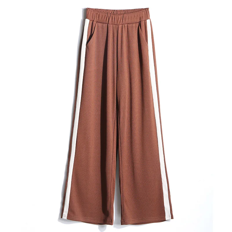 GEMUTLICH S-9XL Knitted Wide Leg Pants Women Full Length Trousers Elastic High Waist Casual Trousers Brown White Black
GEMUTLICH S-9XL Knitted Wide Leg Pants Women Full Length Trousers Elastic High Waist Casual Trousers Brown White Black