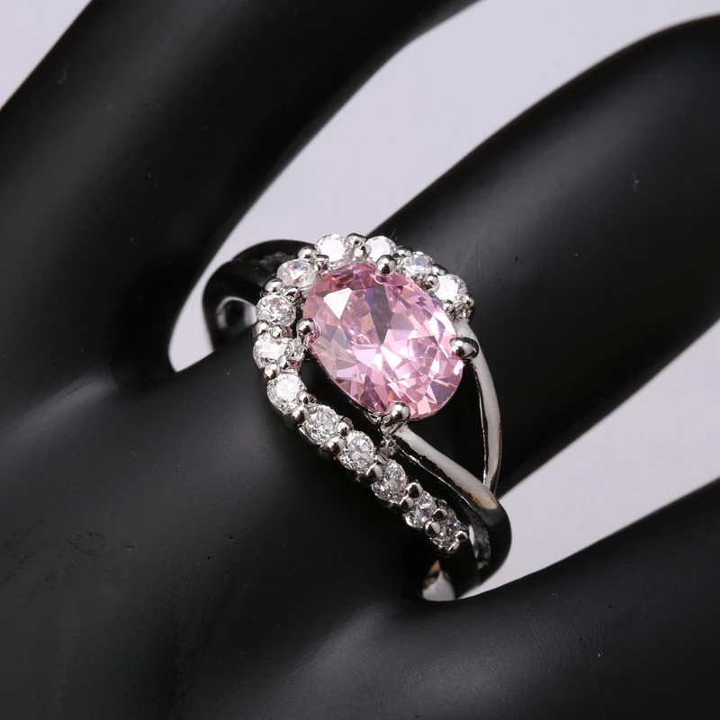Implicit Multigems Pink Zircon Silver Plated Argent Trendy Party Jewelry Ring Size 6 / 7 / 8 / 9 S0982
Implicit Multigems Pink Zircon Silver Plated Argent Trendy Party Jewelry Ring Size 6 / 7 / 8 / 9 S0982