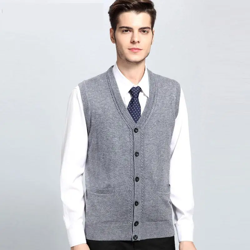 Men's New Arrival Autumn Winter Casual Knitted Pure Color V-neck Vest Brand Warm Elastic Male Fashion Sweater Size L XL 2XL 3XL
Men's New Arrival Autumn Winter Casual Knitted Pure Color V-neck Vest Brand Warm Elastic Male Fashion Sweater Size L XL 2XL 3XL