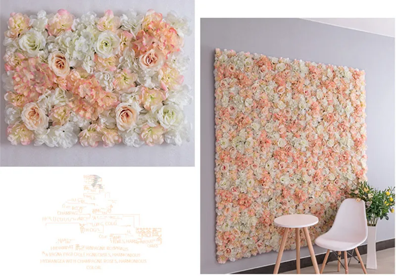 240x240cm Artificial Flower Panels Wedding Decoration Backdrop Champagne Silk Rose Fake Flowers Hydrangea Wall Backdrop
240x240cm Artificial Flower Panels Wedding Decoration Backdrop Champagne Silk Rose Fake Flowers Hydrangea Wall Backdrop
