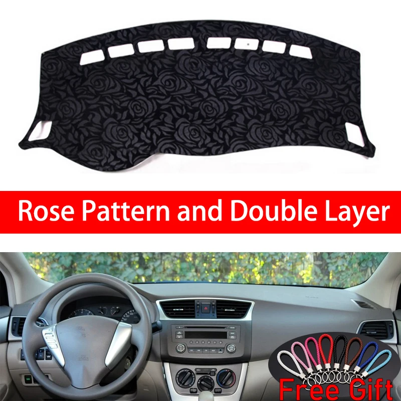 

Rose Pattern For Nissan Sylphy Sentra nismo 2012 2013 2014-2019 Car Stickers Car Decoration Car Accessories Interior Car Decals