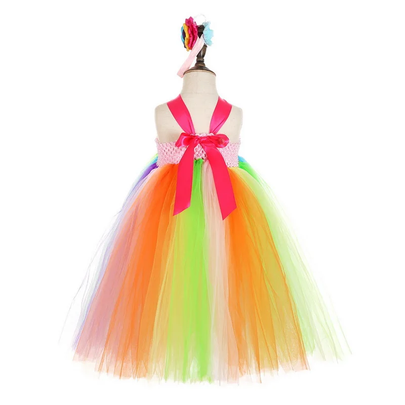 Summer New Big Kids Rainbow Tulle Tutu Girls Princess Party Flowers Dress Kids Wedding Prom Theme Clothes Vestido 2-8Y
Summer New Big Kids Rainbow Tulle Tutu Girls Princess Party Flowers Dress Kids Wedding Prom Theme Clothes Vestido 2-8Y