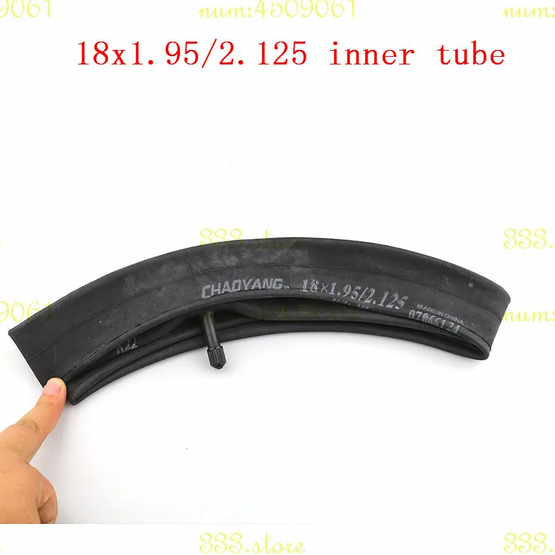 18x1.95 / 2.125 butyl inner tube with a Straight Valve fits for Electric scooter children's bicycle folding bicycle
18x1.95 / 2.125 butyl inner tube with a Straight Valve fits for Electric scooter children's bicycle folding bicycle