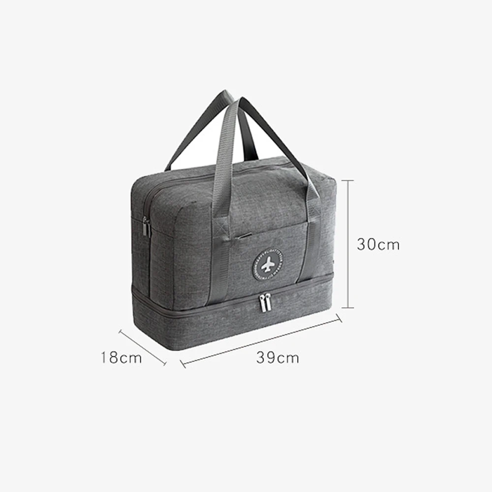 Two-layer Simple Portable Travel Bag Wet And Dry Separation Large Capacity Storage Bag Waterproof Fitness Bag
Two-layer Simple Portable Travel Bag Wet And Dry Separation Large Capacity Storage Bag Waterproof Fitness Bag