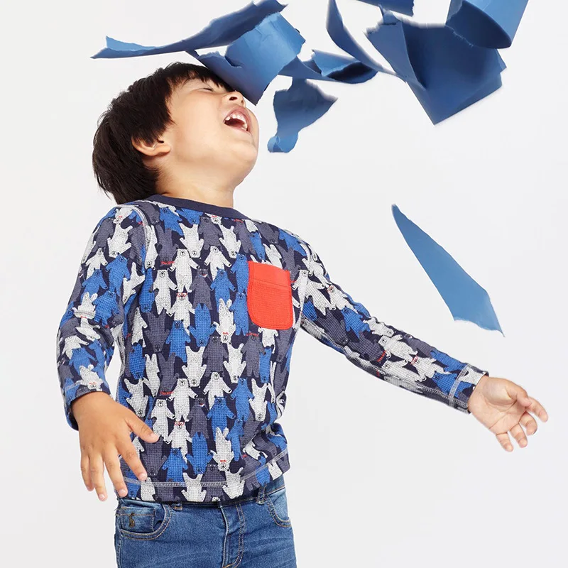 Little Maven New Autumn Spring Blue Polar Bear Printed Full- sleeved Pocket O-neck Cotton Boys 1-6yrs Knitted Casual Tshirt
Little Maven New Autumn Spring Blue Polar Bear Printed Full- sleeved Pocket O-neck Cotton Boys 1-6yrs Knitted Casual Tshirt