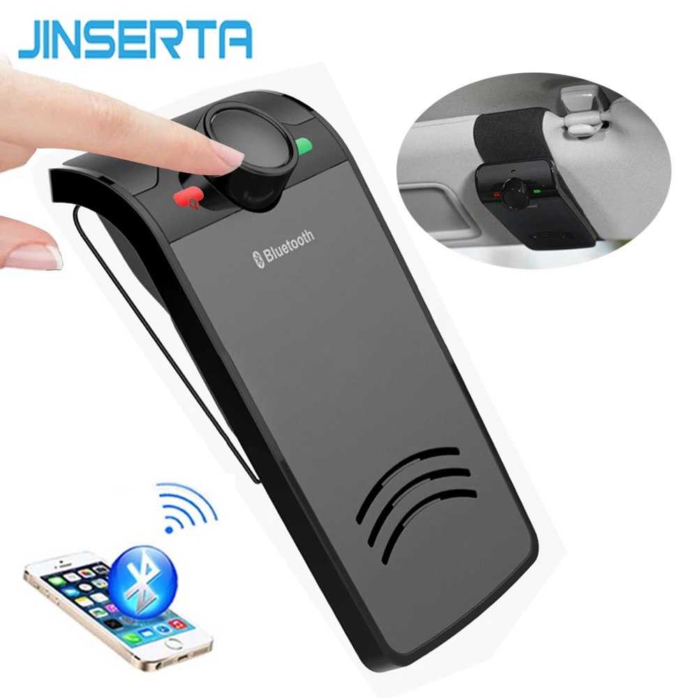 JINSERTA Bluetooth Car Kit Handsfree Wireless Sun Visor Speaker Hand-free Dual-standby Phone Loudspeaker Music Player
JINSERTA Bluetooth Car Kit Handsfree Wireless Sun Visor Speaker Hand-free Dual-standby Phone Loudspeaker Music Player