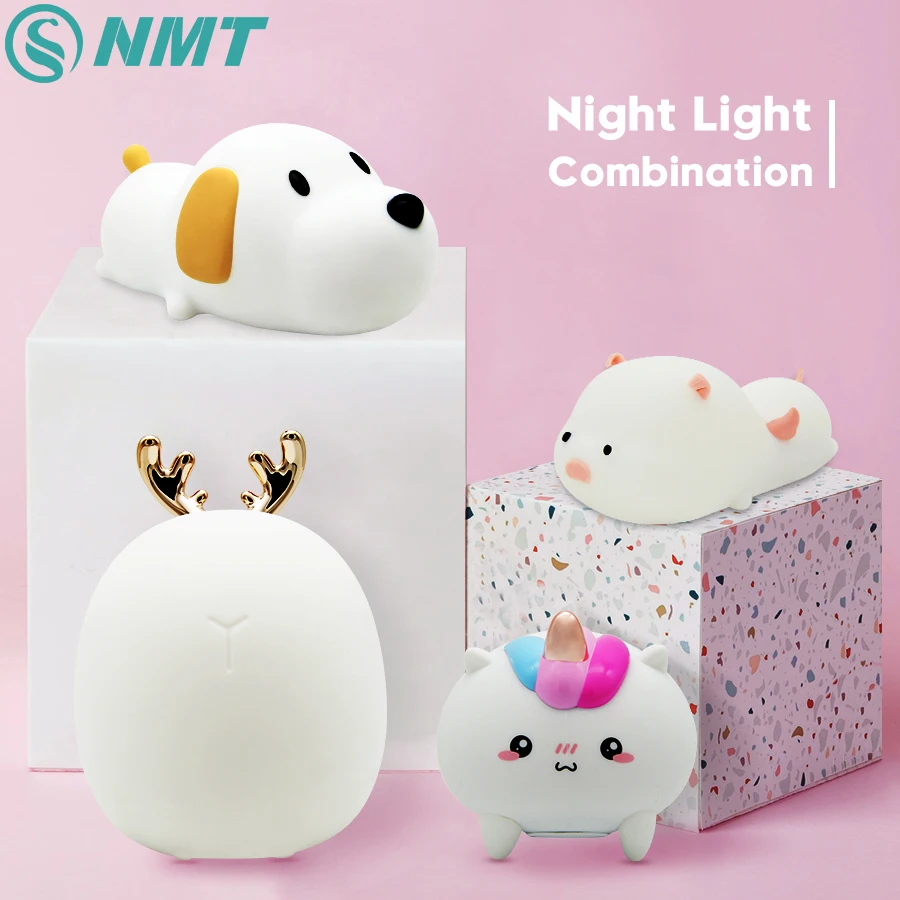 Silicone LED Night Light Touch Sensor USB Rechargeable Animal Bedroom Beside Night Lamps For Baby Children Kids Gift Desk Lamp
Silicone LED Night Light Touch Sensor USB Rechargeable Animal Bedroom Beside Night Lamps For Baby Children Kids Gift Desk Lamp