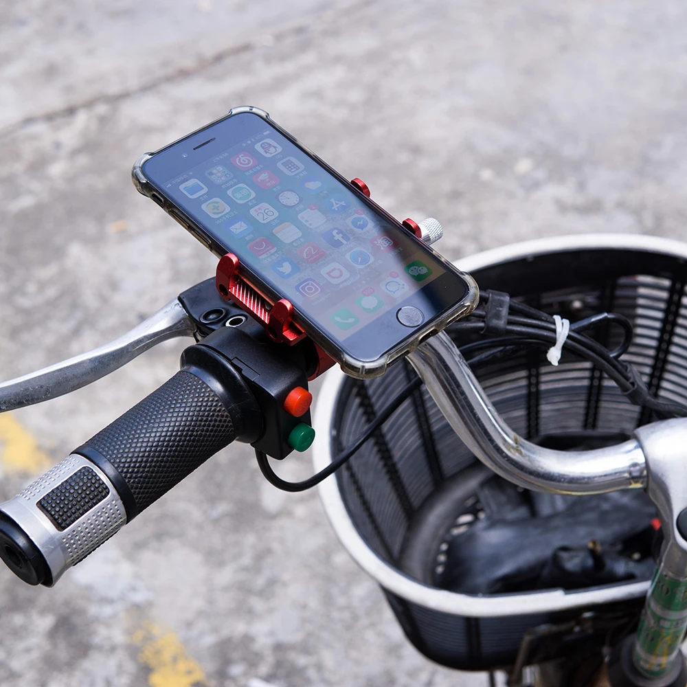 Aluminium Alloy MTB Bike Adjustable GPS Phone Holder Non-slip Lightweight Handlebar Motorcycle Bracket 3Colors Available
Aluminium Alloy MTB Bike Adjustable GPS Phone Holder Non-slip Lightweight Handlebar Motorcycle Bracket 3Colors Available