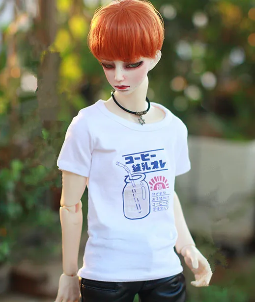 BJD doll shirt white T shirt with printing for 1/6 BJD YOSD doll clothes accessories
BJD doll shirt white T shirt with printing for 1/6 BJD YOSD doll clothes accessories