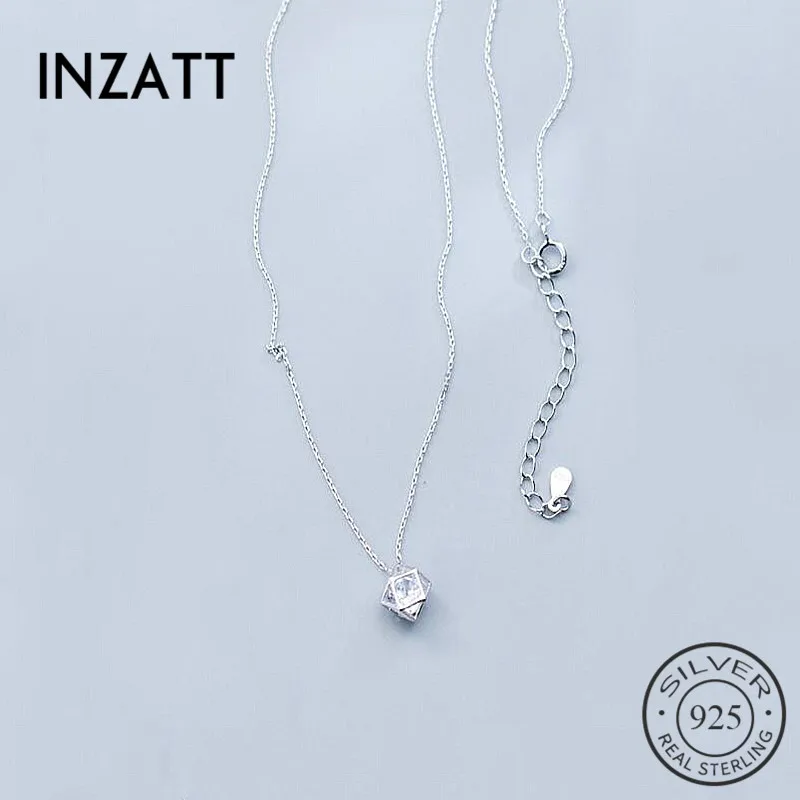 INZATT Exquisite Hollow Polygon Zircon Pendant Necklace 925 Sterling Silver Fashion Jewelry Rose Gold Color Minimalist Choker
INZATT Exquisite Hollow Polygon Zircon Pendant Necklace 925 Sterling Silver Fashion Jewelry Rose Gold Color Minimalist Choker