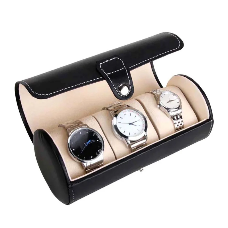 Fashion Luxury Watch Display Gift Box Case Roll 3 Slot Wristwatch Necklace Bracelet Jewelry PU Leather Box Storage Travel Pouch3 
Fashion Luxury Watch Display Gift Box Case Roll 3 Slot Wristwatch Necklace Bracelet Jewelry PU Leather Box Storage Travel Pouch3