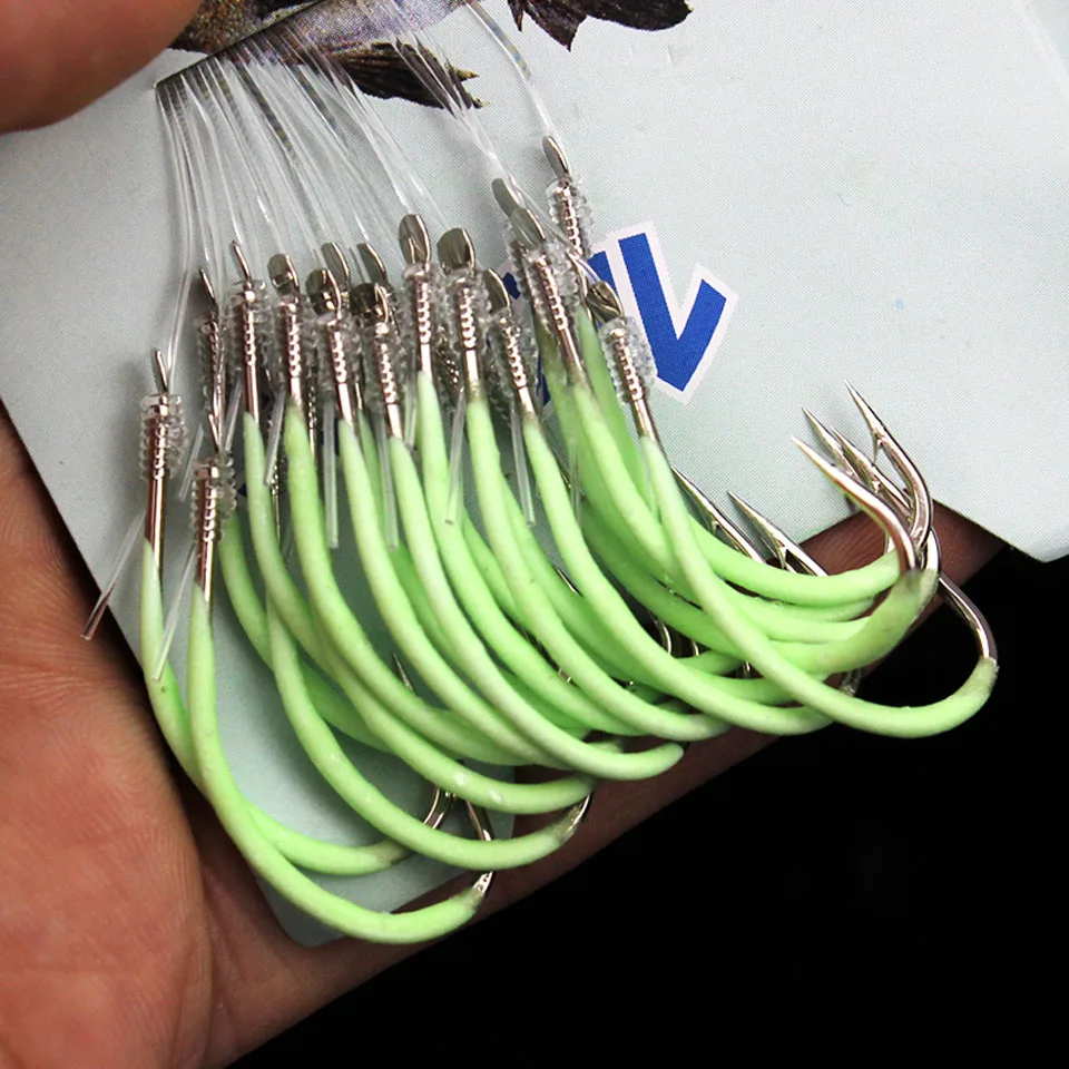WALK FISH 12-18# 30pcs/Sets Luminous Fishing Hook with line Barbed Hooks fishing Tackle Accessories Steel fishing Hooks Pesca
WALK FISH 12-18# 30pcs/Sets Luminous Fishing Hook with line Barbed Hooks fishing Tackle Accessories Steel fishing Hooks Pesca