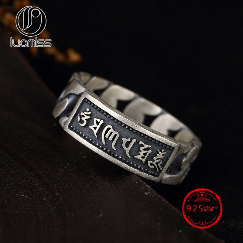 2018 Hot Sale S990 Sterling Silver Six Words Vajra Lovers Ring Wholesale Men And Women
2018 Hot Sale S990 Sterling Silver Six Words Vajra Lovers Ring Wholesale Men And Women