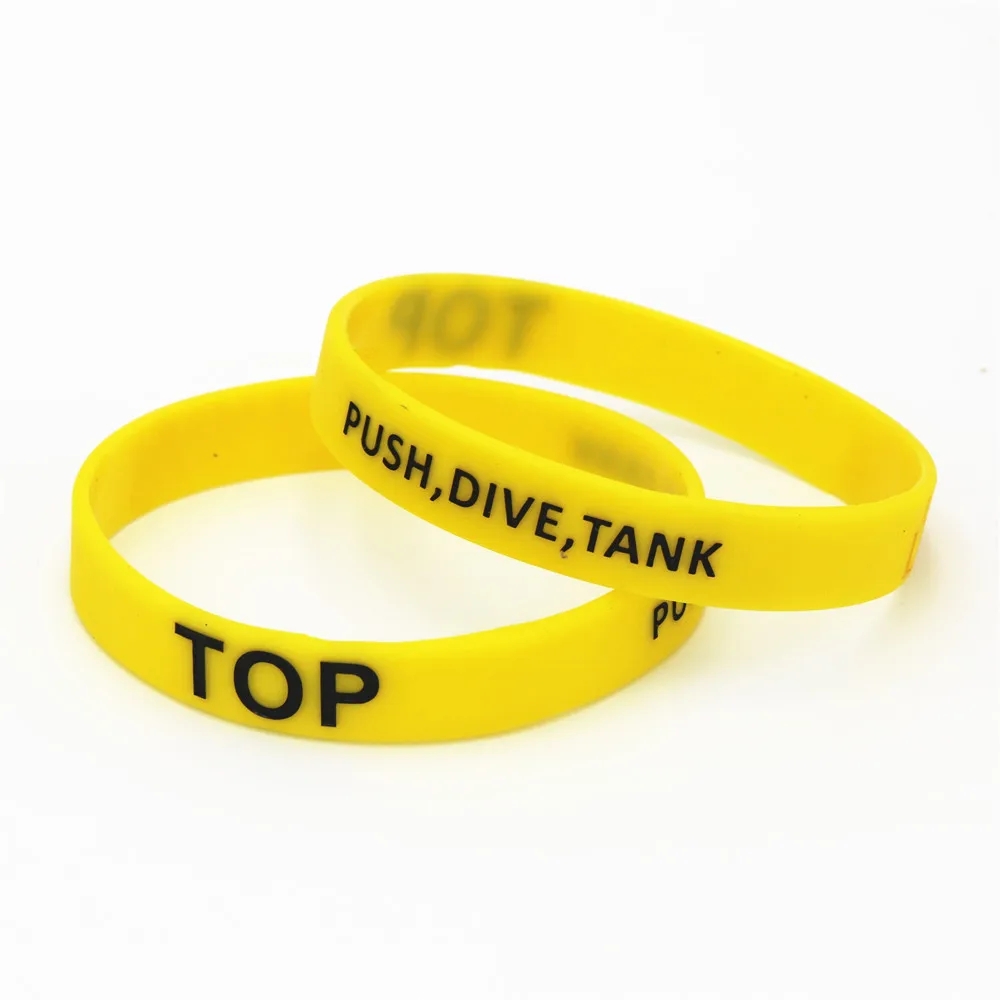 6PCS Silicone Game Wristband Bracelet Bangles Letters Printed Band Wholesale SH040 | Украшения и аксессуары