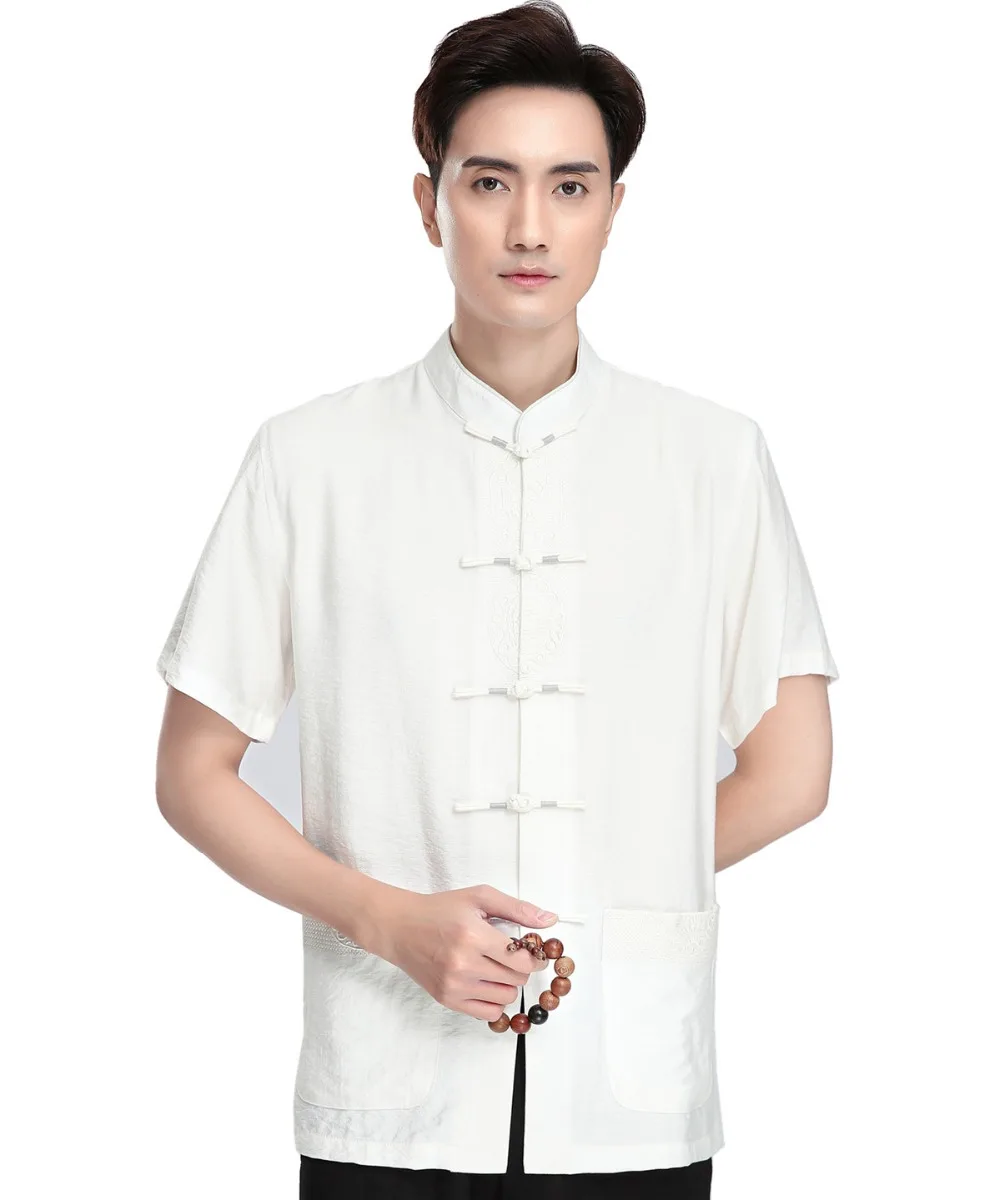 Shanghai Story Chinese Traditional Kung Fu Tops Short Sleeve Tang Suit Top For Men Cotton Blend Linen Shirt
Shanghai Story Chinese Traditional Kung Fu Tops Short Sleeve Tang Suit Top For Men Cotton Blend Linen Shirt