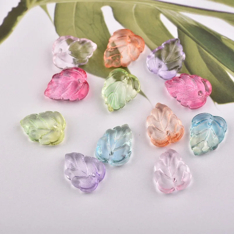 New 10*13mm Glass Leaves Petals Beads Transparent DIY Lampwork Loose Beads for Jewelry Making Handmade Crafts Accessories 5pcs
New 10*13mm Glass Leaves Petals Beads Transparent DIY Lampwork Loose Beads for Jewelry Making Handmade Crafts Accessories 5pcs