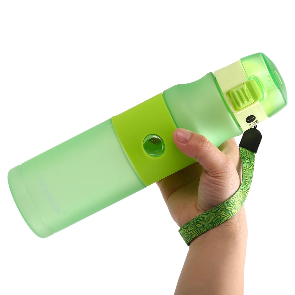 BPA Free 600 мл Спортивная бутылка для воды с соломенной Герметичной Откидной Крышкой