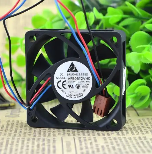 

Original DELTA AFB0612VHC 6015 0.36A 6CM DC 12V 60*60*15MM 3-wire Speed Cooling Fan