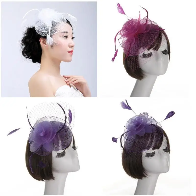Fashion Women Fascinator Elastic Net Headdress Party Bridal Hair Accessories Vintage French Lady Veiling Cocktail Hat New
Fashion Women Fascinator Elastic Net Headdress Party Bridal Hair Accessories Vintage French Lady Veiling Cocktail Hat New