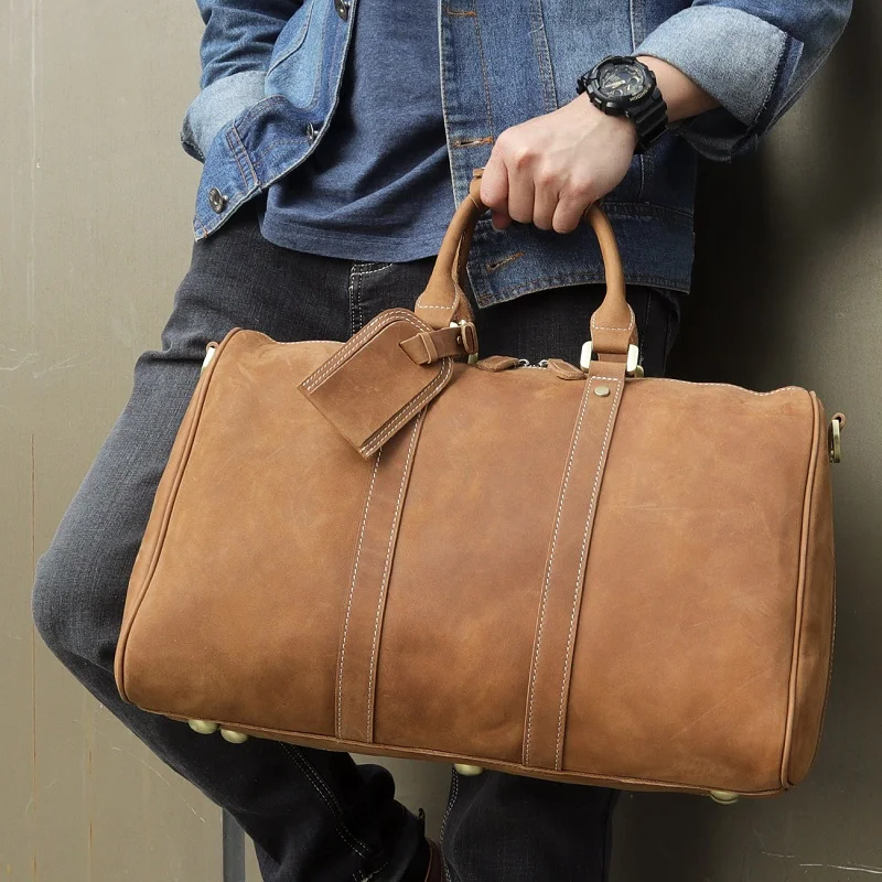 Men's Travel Duffle Bag For Man Vintage Large Capability Casual Tote Hand Weekend Bags 2019 Male Designer Business Big Bag
Men's Travel Duffle Bag For Man Vintage Large Capability Casual Tote Hand Weekend Bags 2019 Male Designer Business Big Bag