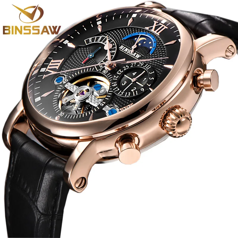 BINSSAW 2018 Mannen Automatische Mechanische Tourbillon Horloge Fashion Business Leather Rvs Sport Horloges Relogio Masculino
BINSSAW 2018 Mannen Automatische Mechanische Tourbillon Horloge Fashion Business Leather Rvs Sport Horloges Relogio Masculino