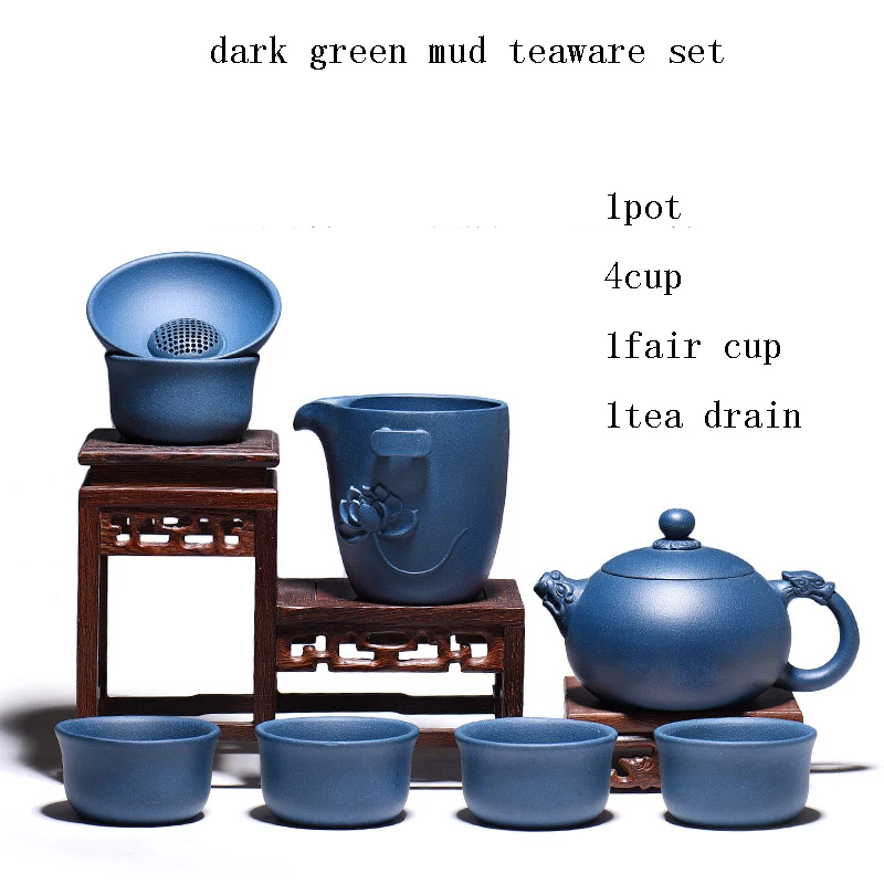 280ml Yixing Purple Clay Tea Pot Dark Green Mud Dragon Sculpture Xi Shi Pots Famous Handmade Zi Sha Pot Teaware Kung Fu Tea Set
280ml Yixing Purple Clay Tea Pot Dark Green Mud Dragon Sculpture Xi Shi Pots Famous Handmade Zi Sha Pot Teaware Kung Fu Tea Set