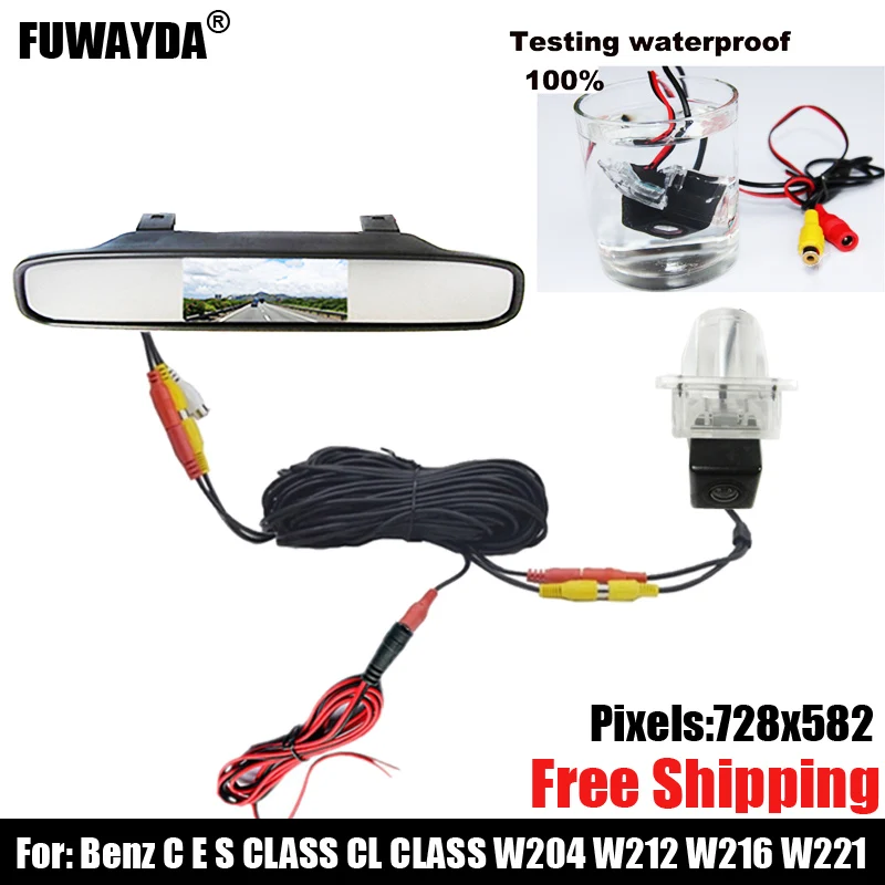 free shipping CCD Car Rear View Camera for Benz C/E/S/C/CL CLASS W204 W212 W216 W221 C207 with 4.3 Inch Rear view Mirror Monitor
free shipping CCD Car Rear View Camera for Benz C/E/S/C/CL CLASS W204 W212 W216 W221 C207 with 4.3 Inch Rear view Mirror Monitor