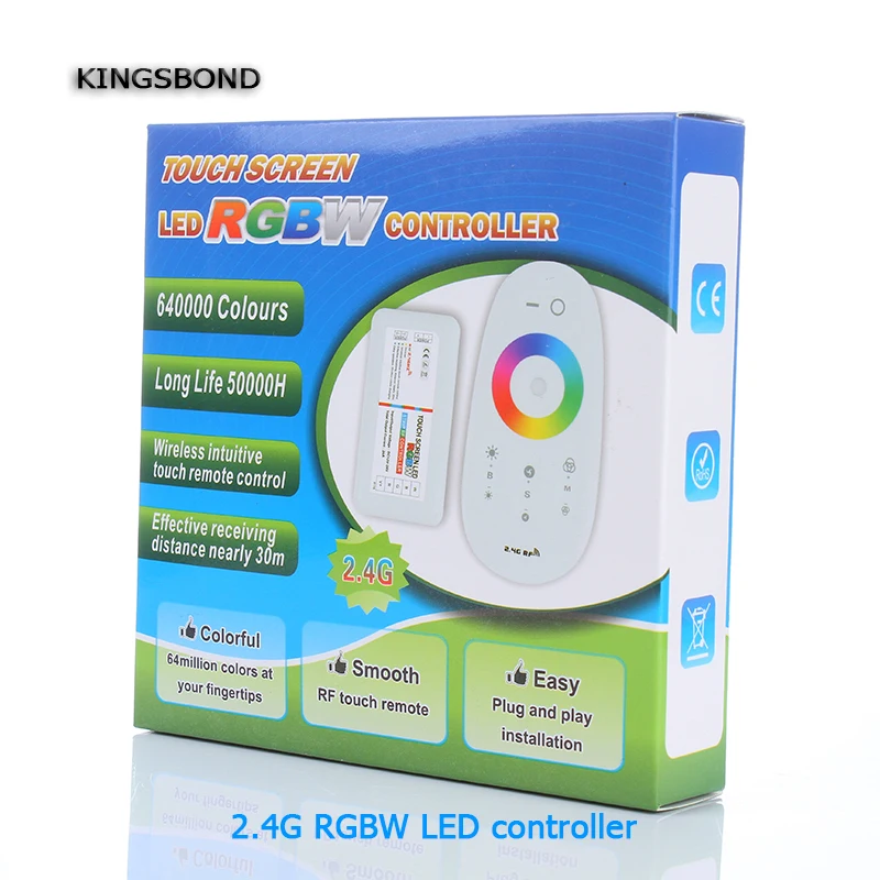 RGBW LED Controller 2.4G RF Wireless Touch Remote Control DC12-24V for RGBW LED Strip 1set/lot
RGBW LED Controller 2.4G RF Wireless Touch Remote Control DC12-24V for RGBW LED Strip 1set/lot