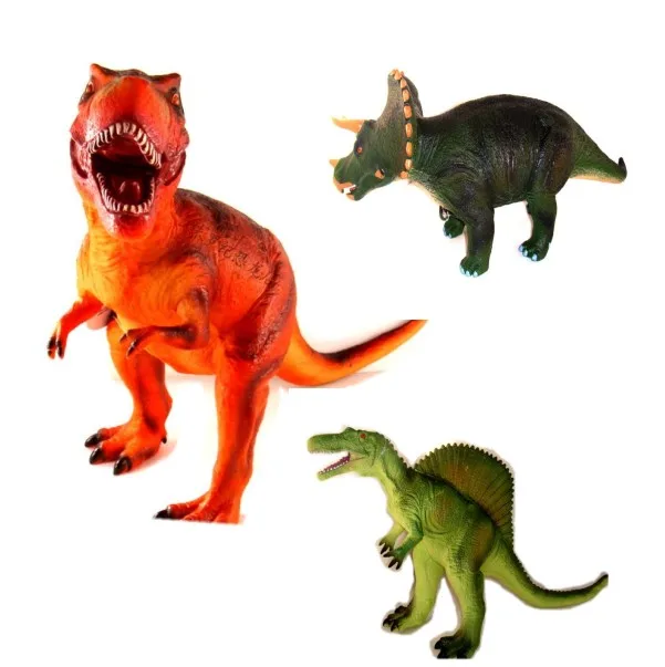 Large Size Soft Animals Dinosaur World Cartoon Models Tyrannosaurus Spinosaurus Triceratops Toys Action Figures Boys Gift
Large Size Soft Animals Dinosaur World Cartoon Models Tyrannosaurus Spinosaurus Triceratops Toys Action Figures Boys Gift
