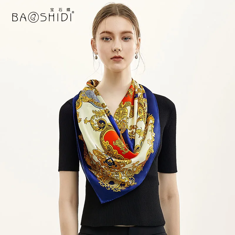 Шарф BAOSHIDI, квадратный, из 2019 атласного шелка, 90 х90, роскошный бренд, оригинальный дизайн, элегантный женский шарф для подарка, 100%
Шарф BAOSHIDI, квадратный, из 2019 атласного шелка, 90 х90, роскошный бренд, оригинальный дизайн, элегантный женский шарф для подарка, 100%