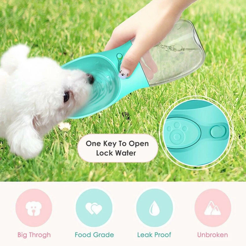 New Portable Pet Water Bottle Dispenser for Dog Cat Travel Feeder Tray Bowl BPA-Free
New Portable Pet Water Bottle Dispenser for Dog Cat Travel Feeder Tray Bowl BPA-Free