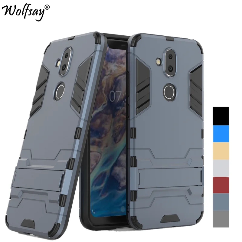 Чехол для Nokia 8,1 TPU + PC с держателем, ударопрочный чехол для Nokia X7 TA-1131, чехол для Nokia 8,1 2018, чехол
Чехол для Nokia 8,1 TPU + PC с держателем, ударопрочный чехол для Nokia X7 TA-1131, чехол для Nokia 8,1 2018, чехол