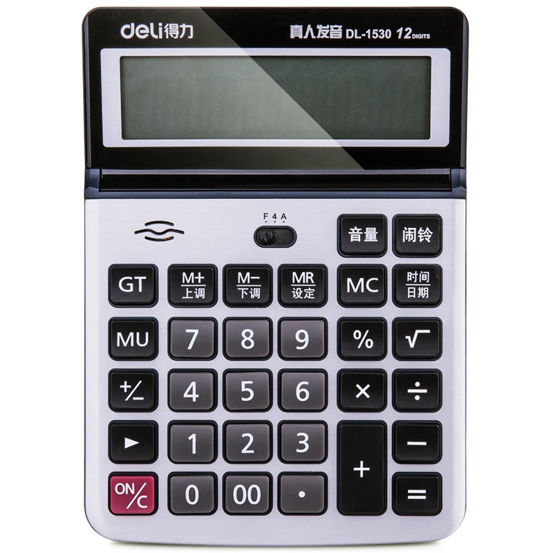 DL 1530 voice calculator big screen 12 financial office special calculator big key computer
DL 1530 voice calculator big screen 12 financial office special calculator big key computer
