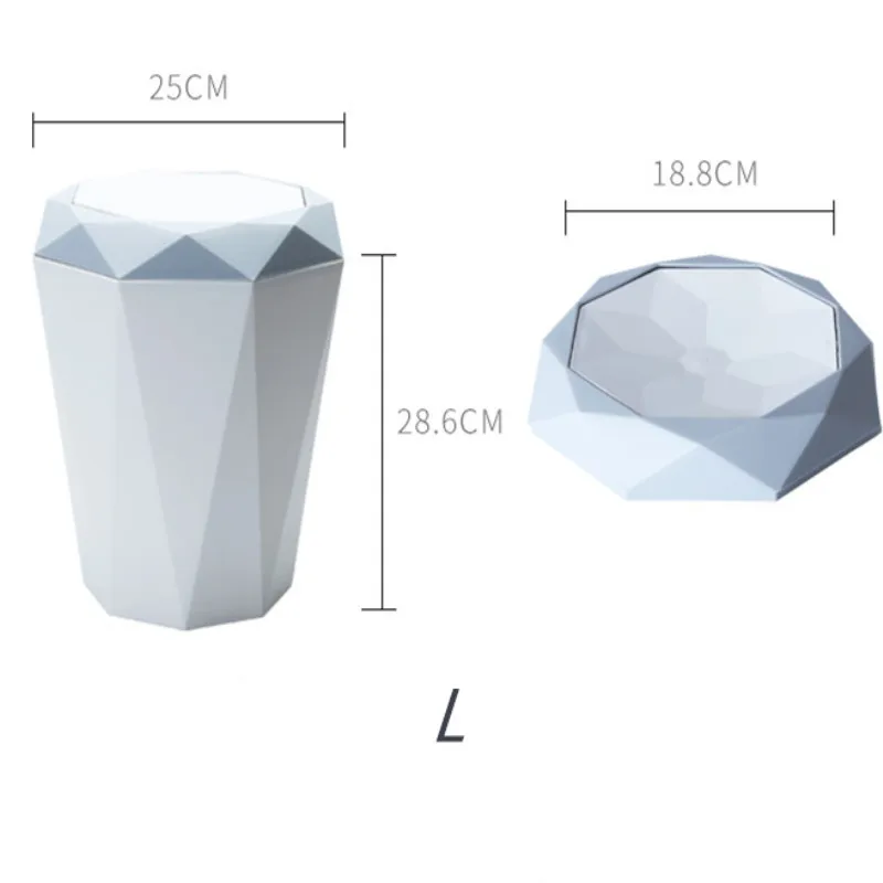 Nordic Flap Type Trash Can Creative Diamond Type Desktop Paper Basket Plastic Kitchen Living Room Office Garbage Storage Bucket
Nordic Flap Type Trash Can Creative Diamond Type Desktop Paper Basket Plastic Kitchen Living Room Office Garbage Storage Bucket