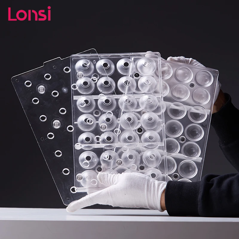 LONSI Прозрачная Жесткая круглая форма 3d неразъемная для шоколада Поликарбонат DIY 28