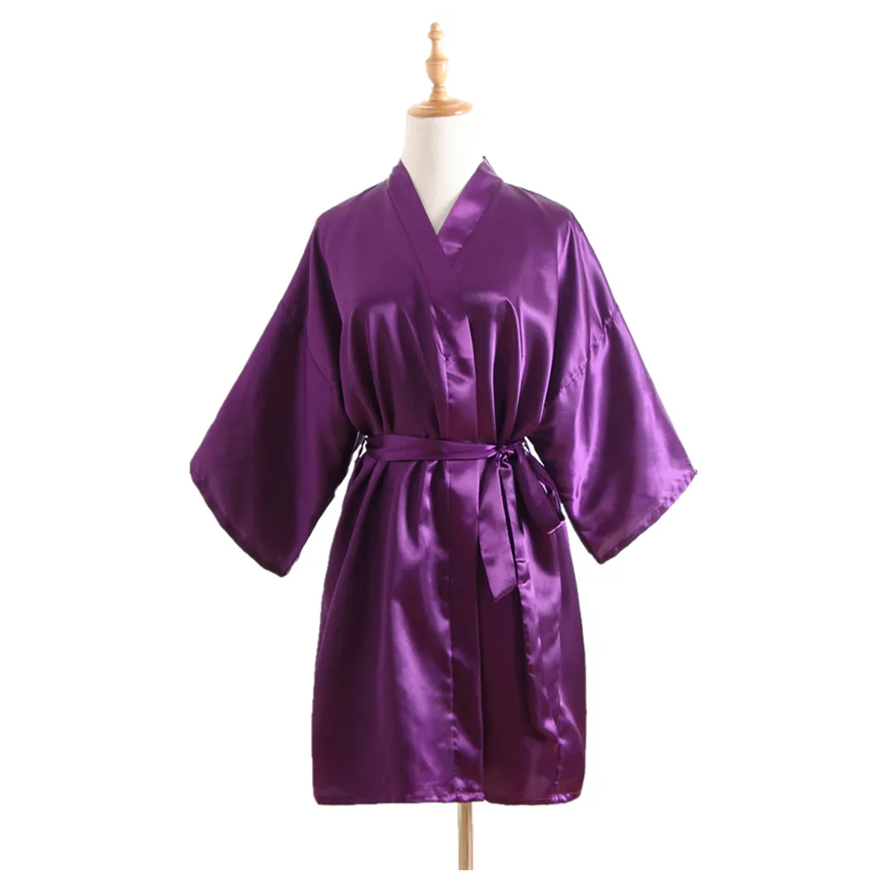 Sexy Purple One Size Brides Wedding Solid Robe Dress Women's Elegant Print Satin Nightwear Flowers Kimono Bathrobe Gown Pajamas
Sexy Purple One Size Brides Wedding Solid Robe Dress Women's Elegant Print Satin Nightwear Flowers Kimono Bathrobe Gown Pajamas