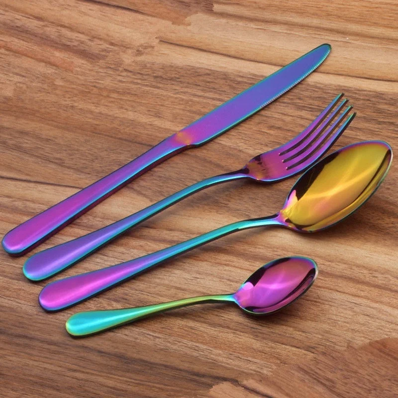 Western Style Stainless Steel Cutlery Gold Plated Dinnerware Knife Fork Spoon Kit For Dinner Table SJCFCJ931
Western Style Stainless Steel Cutlery Gold Plated Dinnerware Knife Fork Spoon Kit For Dinner Table SJCFCJ931