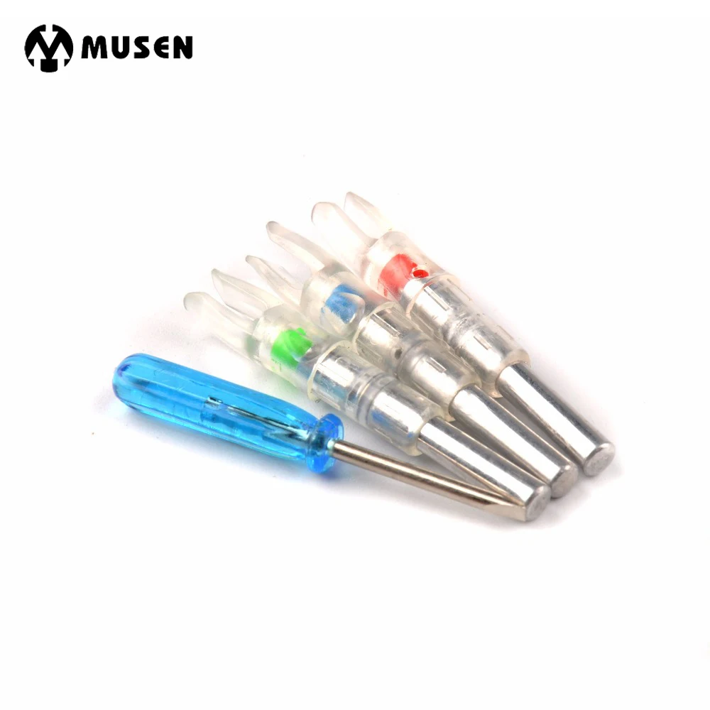 1pack Automatically Lighted Arrow Nock Red/Blue/Green Color Led Lighting Arrow Nock 6.2mm Nock Shaft with Screwdriver
1pack Automatically Lighted Arrow Nock Red/Blue/Green Color Led Lighting Arrow Nock 6.2mm Nock Shaft with Screwdriver
