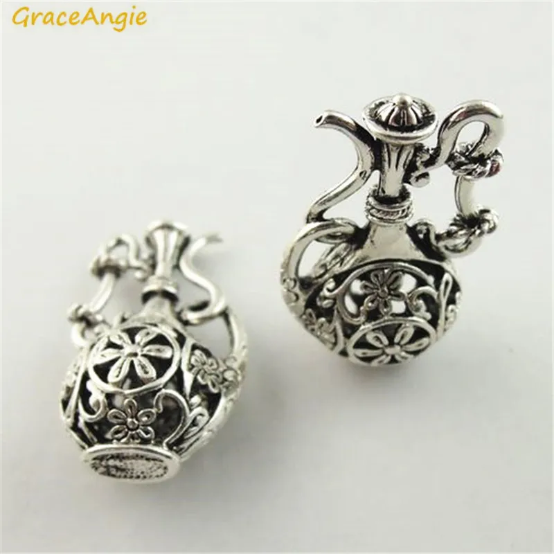 GraceAngie 6PCS Charm Wine Pot Teapot Antique Flower Pattern Hollow Retro Embossed Pendant DIY Jewelry Finding 37*20*14mm
GraceAngie 6PCS Charm Wine Pot Teapot Antique Flower Pattern Hollow Retro Embossed Pendant DIY Jewelry Finding 37*20*14mm