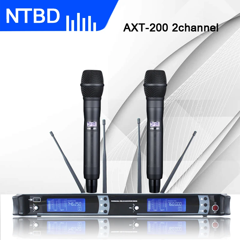 NTBD Rap Stage Performance Home KTV AXT200 Professional Wireless Microphone 4 Antenna Lavalier/ Headset True Diversity Cardioid
NTBD Rap Stage Performance Home KTV AXT200 Professional Wireless Microphone 4 Antenna Lavalier/ Headset True Diversity Cardioid