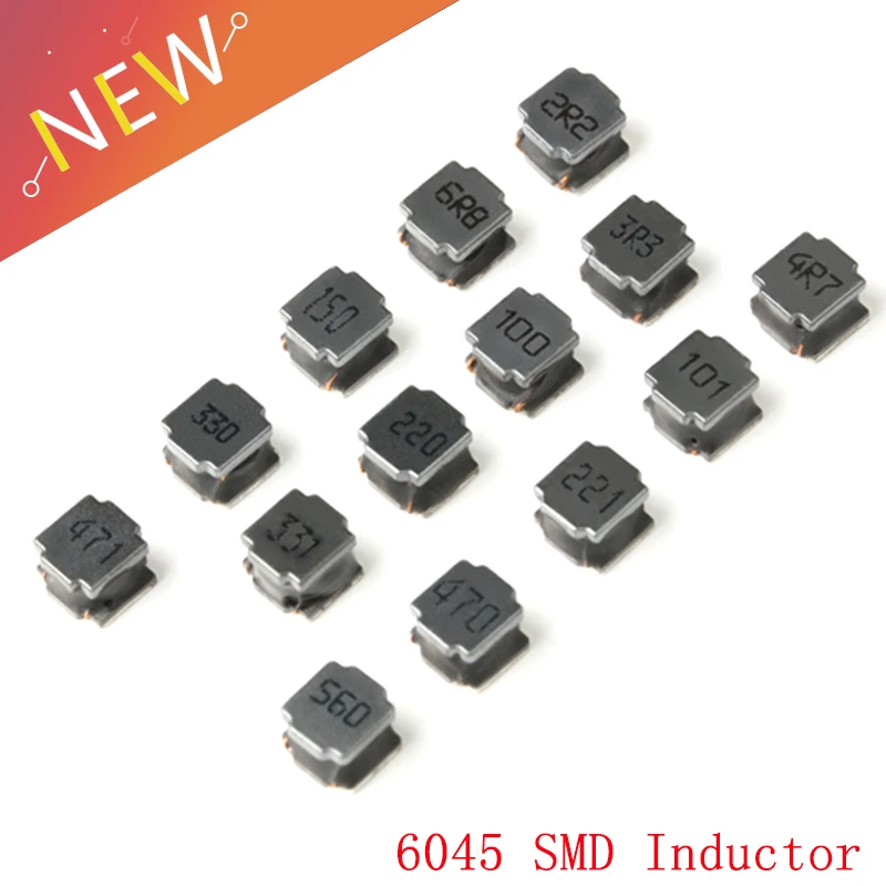 70Pcs=14 Values SMD 6045 Power Inductor 2.2UH-470UH Chip Inductors High Quality 6045 Wire Wound Chip winding inductance
70Pcs=14 Values SMD 6045 Power Inductor 2.2UH-470UH Chip Inductors High Quality 6045 Wire Wound Chip winding inductance